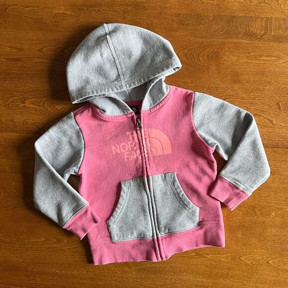 The North Face Other - The North Face pink and gray hoodie 3T